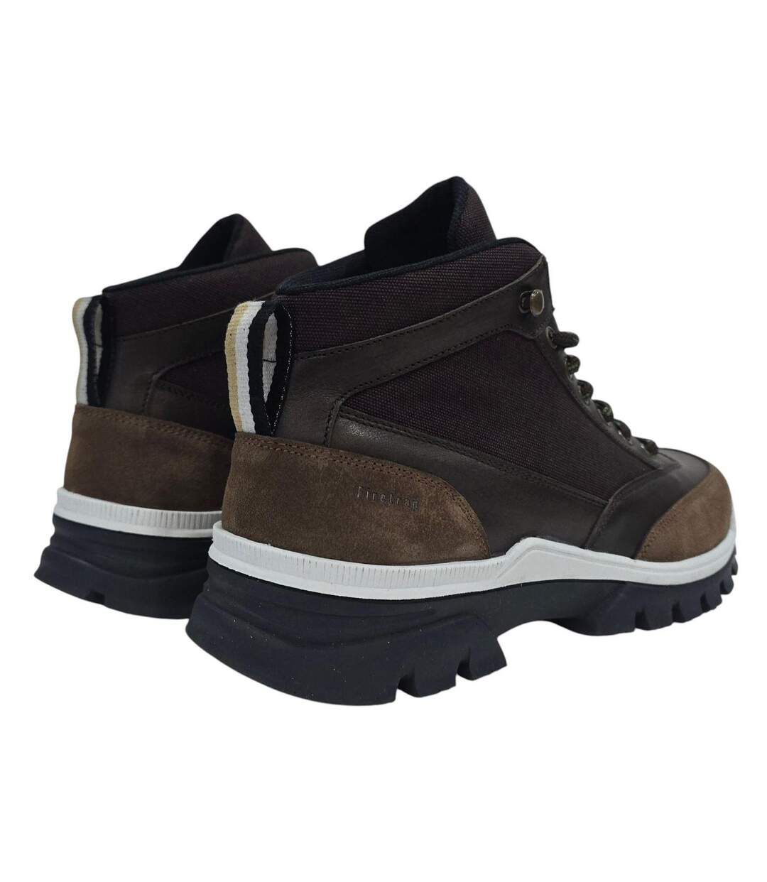 Mens Jason Leather Hiking Boots Brown Firetrap-2