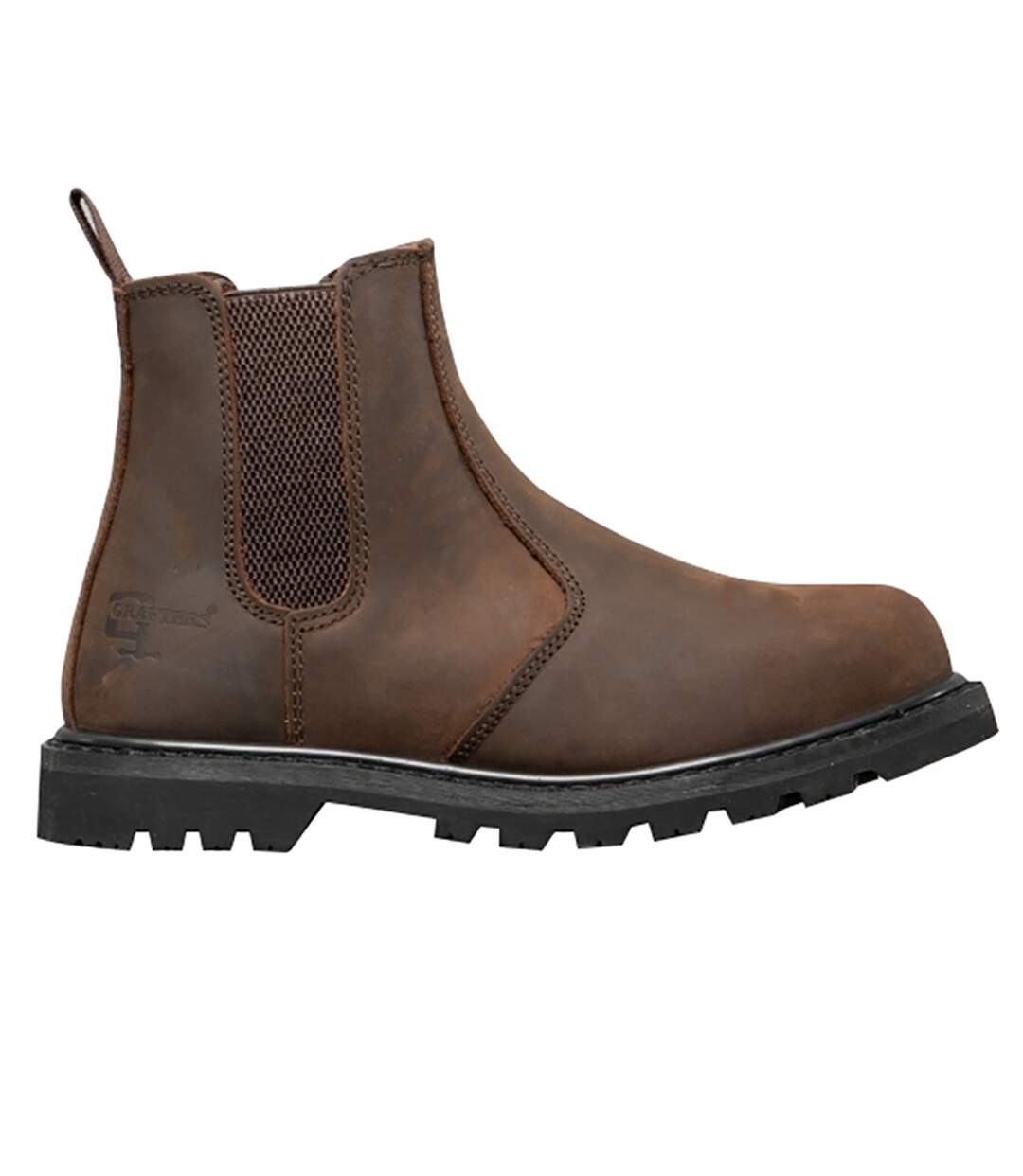 Mens Safety Chelsea Boots Brown Grafters-2