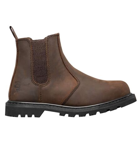 Mens Safety Chelsea Boots Brown Grafters