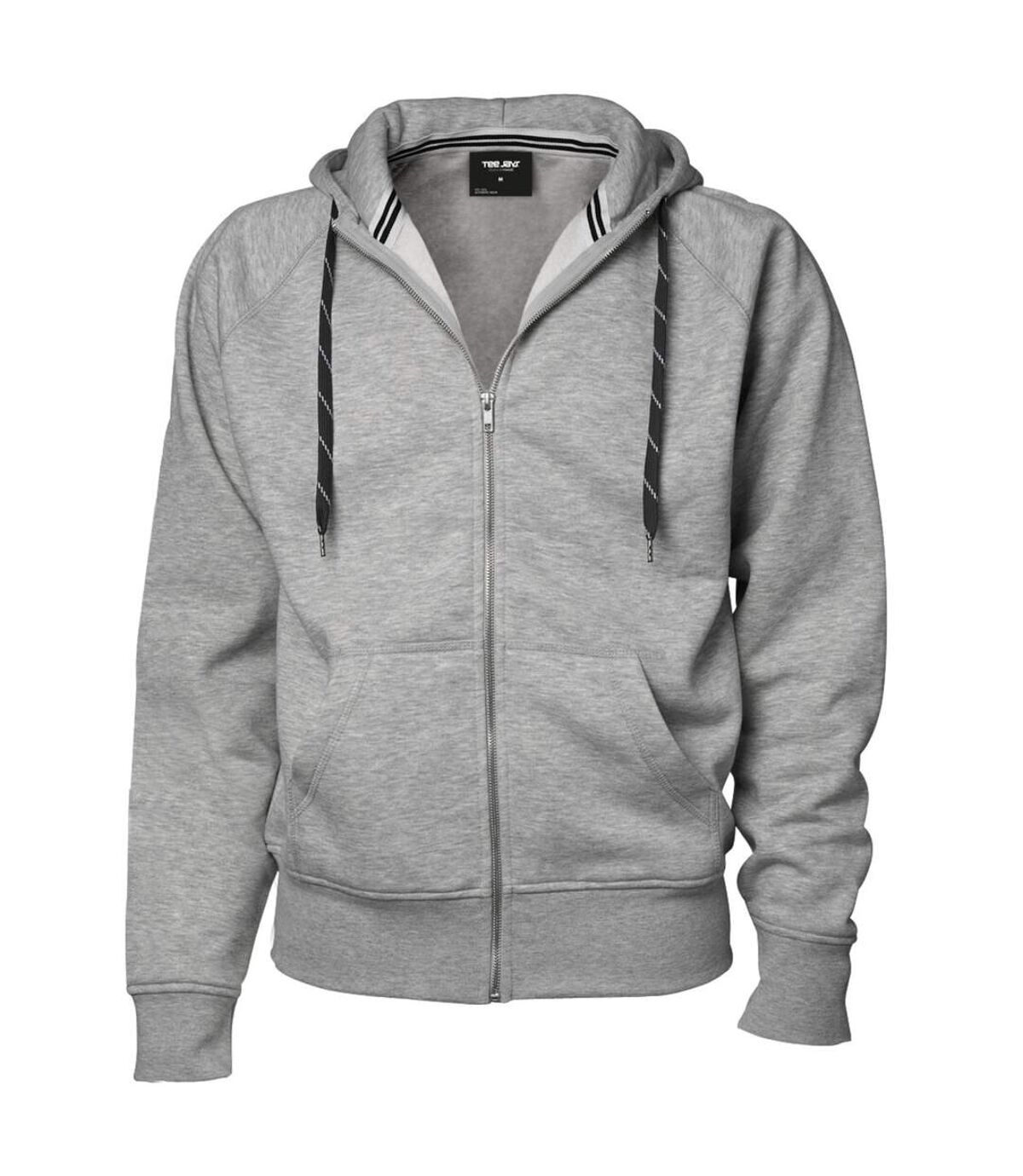 Tee Jays Mens Full Zip Hooded Sweatshirt (Dark Gray) - UTBC3319