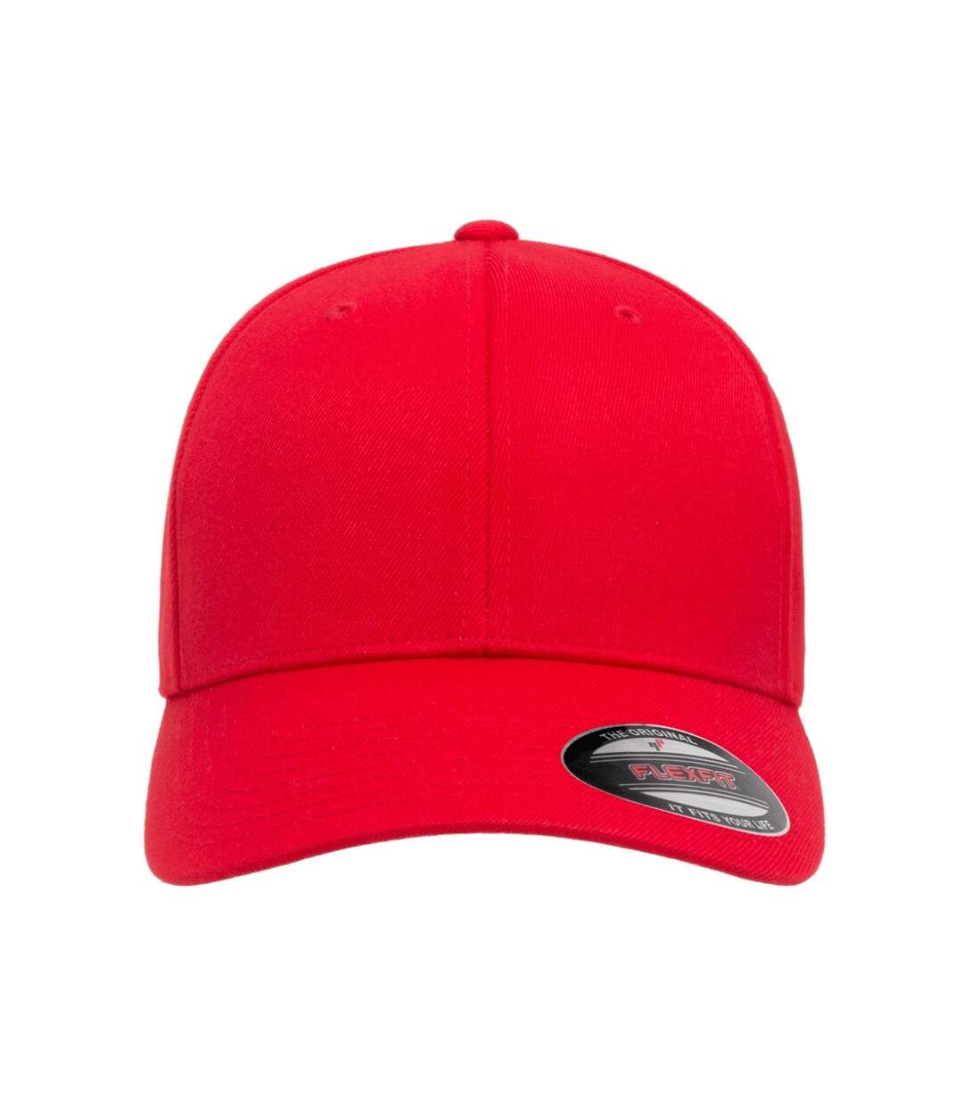 Casquette de baseball flexfit adulte rouge Yupoong-1