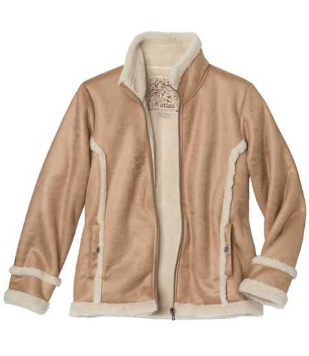 Veste Suédine Fourrée Sherpa 