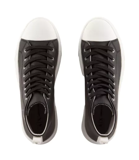 Baskets Femme Noir Armani Exchange