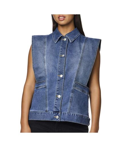 Veste en jean bleu femme pieces femma