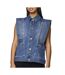 Veste en jean bleu femme pieces femma-1