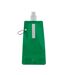 Gates plain foldable 480ml water bottle one size transparent green MidOcean-1