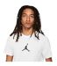 Mens Air Jordan Cotton Short-sleeved T-shirt White Black Nike-4