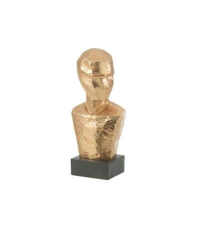 Paris Prix - Statuette Déco buste Géométrique 38cm Or