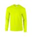 Gildan Unisex Adult Ultra Plain Cotton Long-Sleeved T-Shirt (Safety Green)