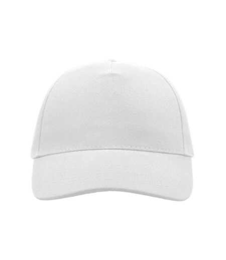 Atlantis Liberty Five Heavy Brush Cotton 5 Panel Cap (Pack of 2) (White) - UTAB436