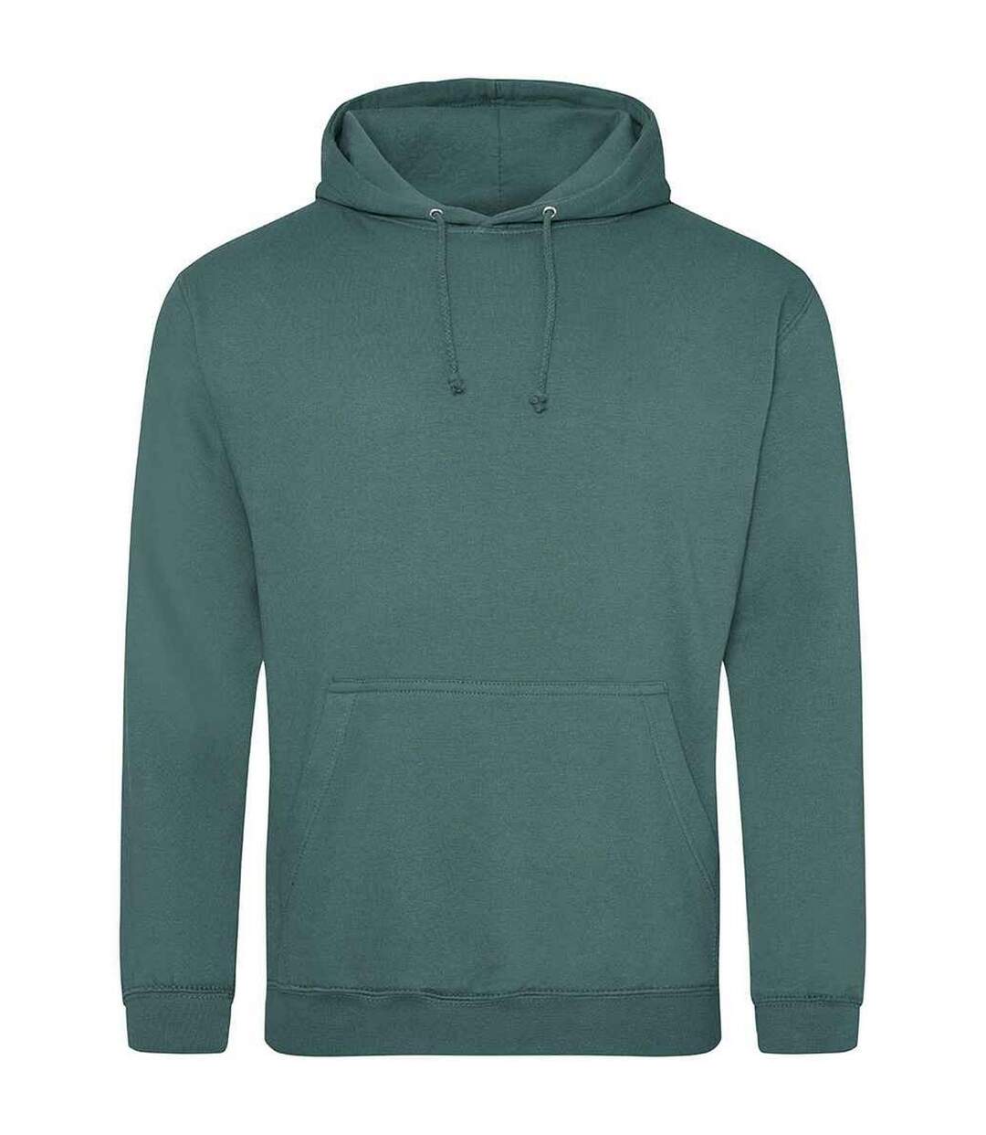 Sweat À Capuche College Adulte Vert Mousse Awdis-1