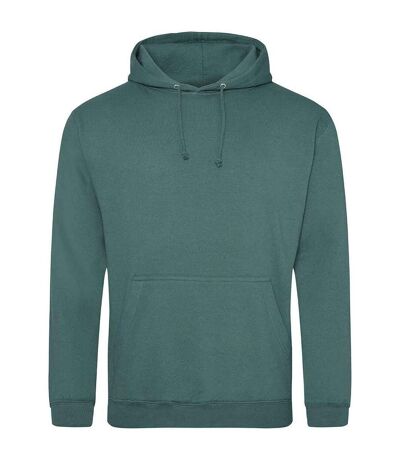 Sweat À Capuche College Adulte Vert Mousse Awdis
