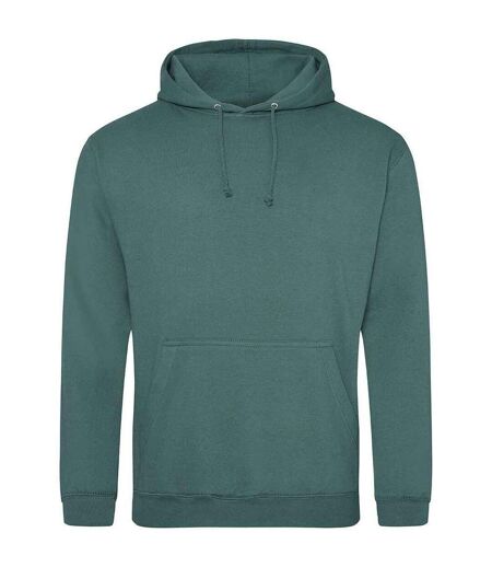 Sweat À Capuche College Adulte Vert Mousse Awdis
