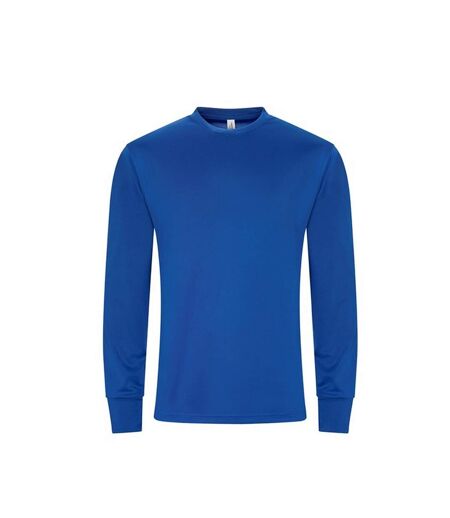 Mens long-sleeved active t-shirt royal blue AWDis Cool