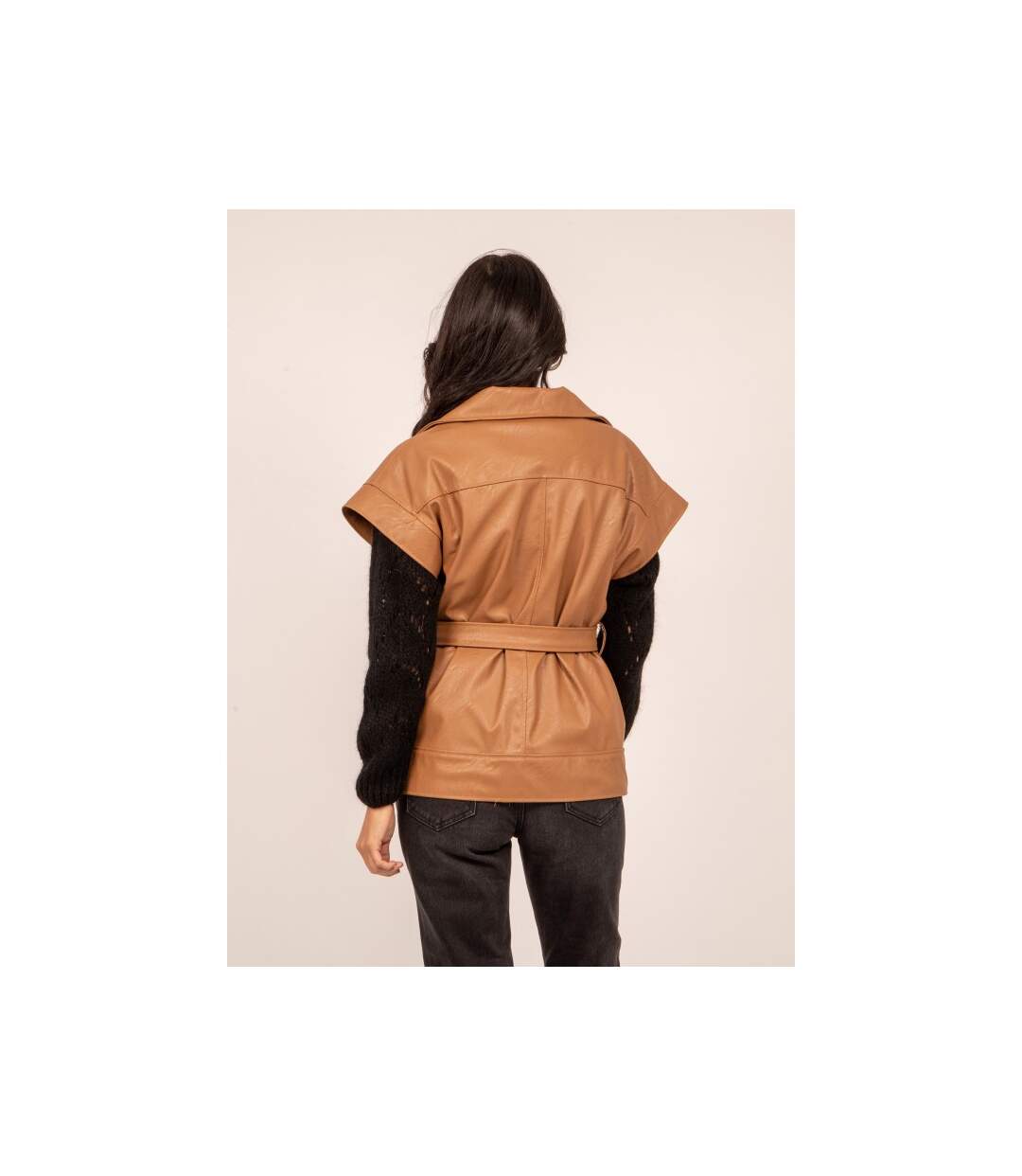 Veste sans manches similicuir URBIA - Dona X Lisa-2