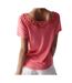 T-shirt rose femme salsa lace trimmed-2
