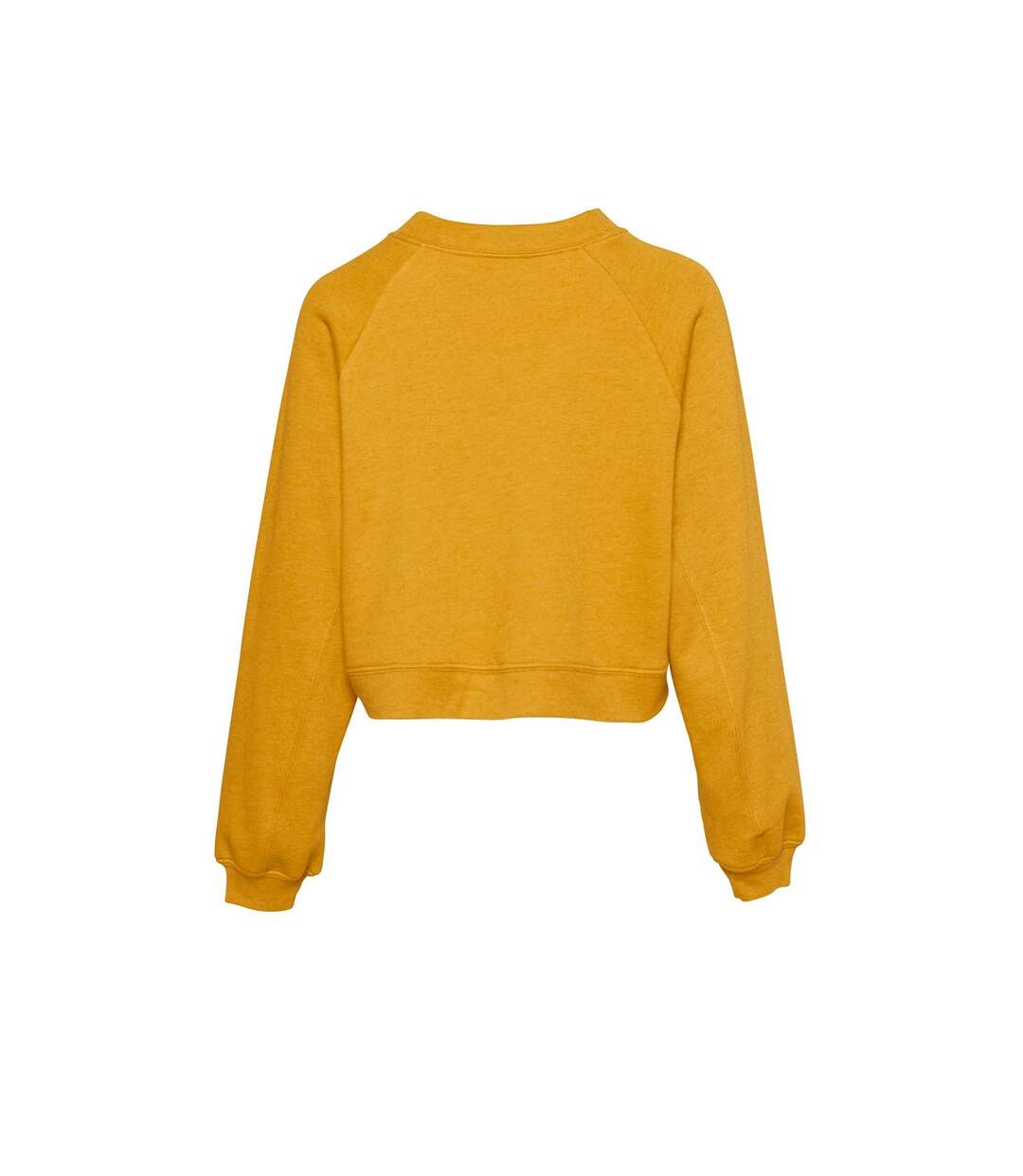 Womens/ladies fleece mustard yellow heather Bella + Canvas