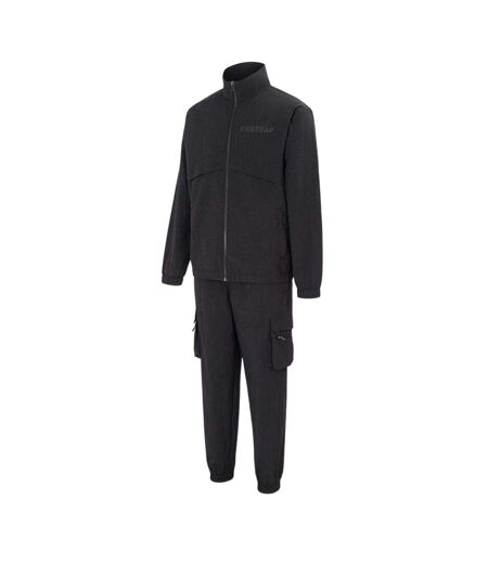Mens Logo Zipped Tracksuit Black Firetrap