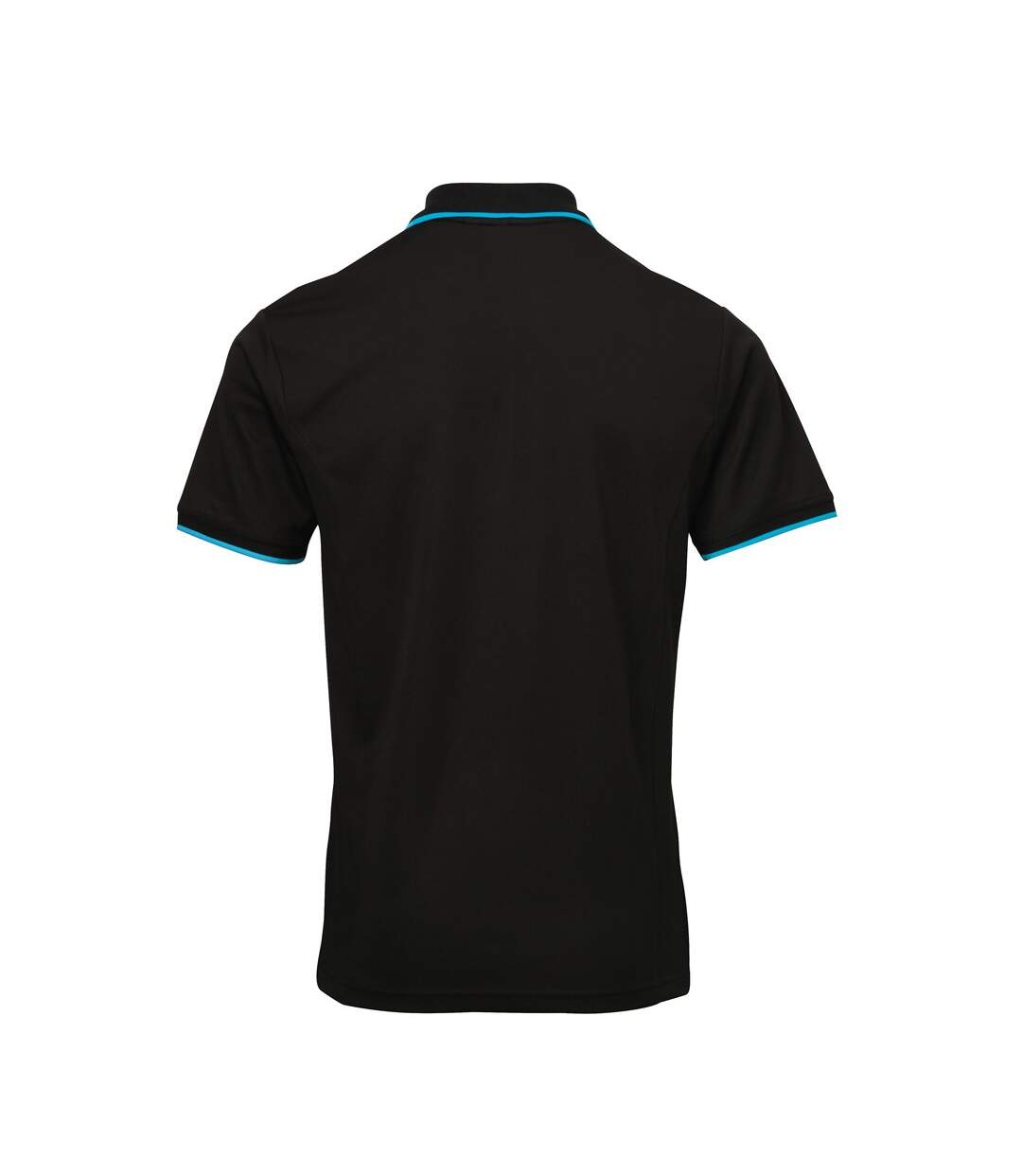 Polo Hommes Noir Turquoise Premier-2