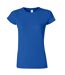 T-shirt À Manches Courtes Femme Bleu Roi Gildan-1