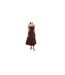 Robe Mi-longue Alexa Femme Marron AmyLynn-1