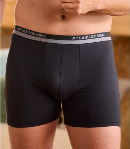 Pack of 6 Men's Boxer Shorts - Navy Black