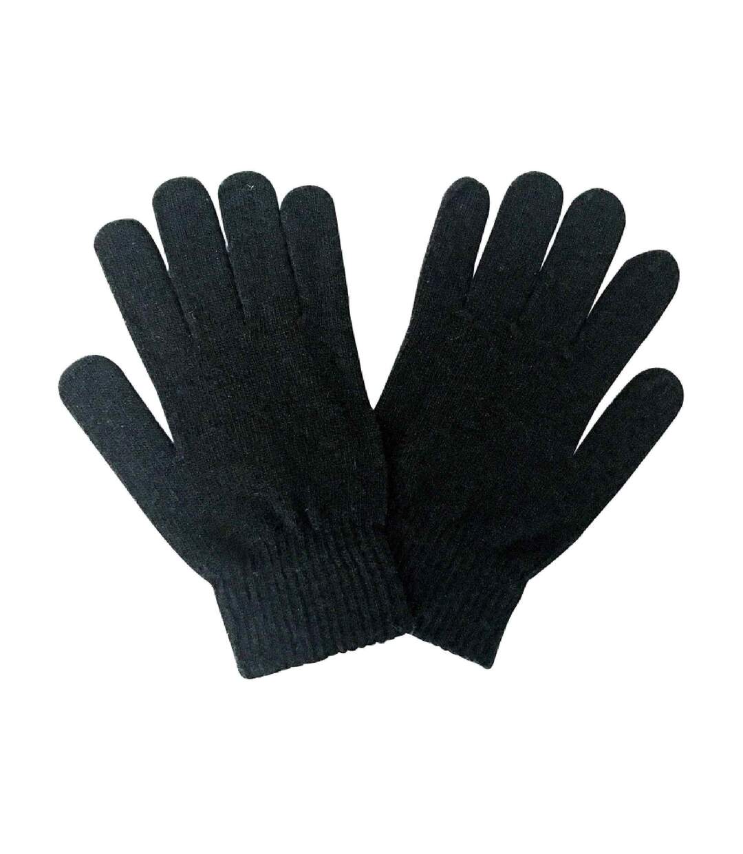 Mens Thin Knitted Winter Magic Thermal Wool Gloves-1