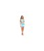 Womens/ladies Tie Dye Mini Skirt Blue Missy Empire-1
