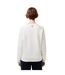 Womens/ladies Embroidered Logo Relaxed Fit Sweatshirt White Lacoste-2