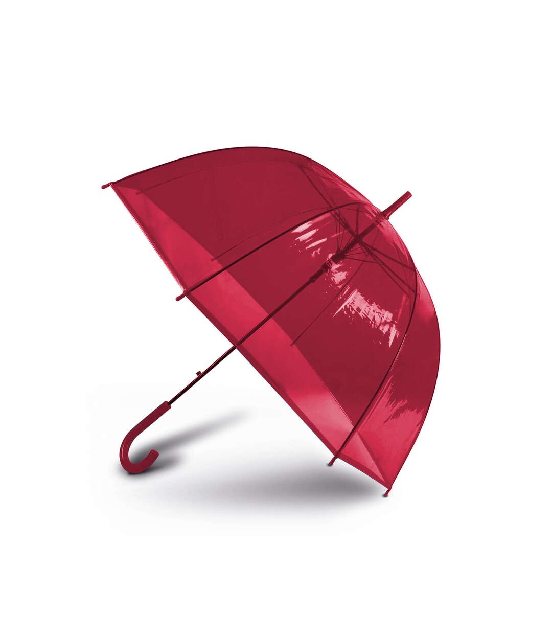 Parapluie transparent taille unique rouge Kimood-1