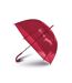 Kimood - Parapluie transparent (Rouge) (Taille unique) - UTPC2671