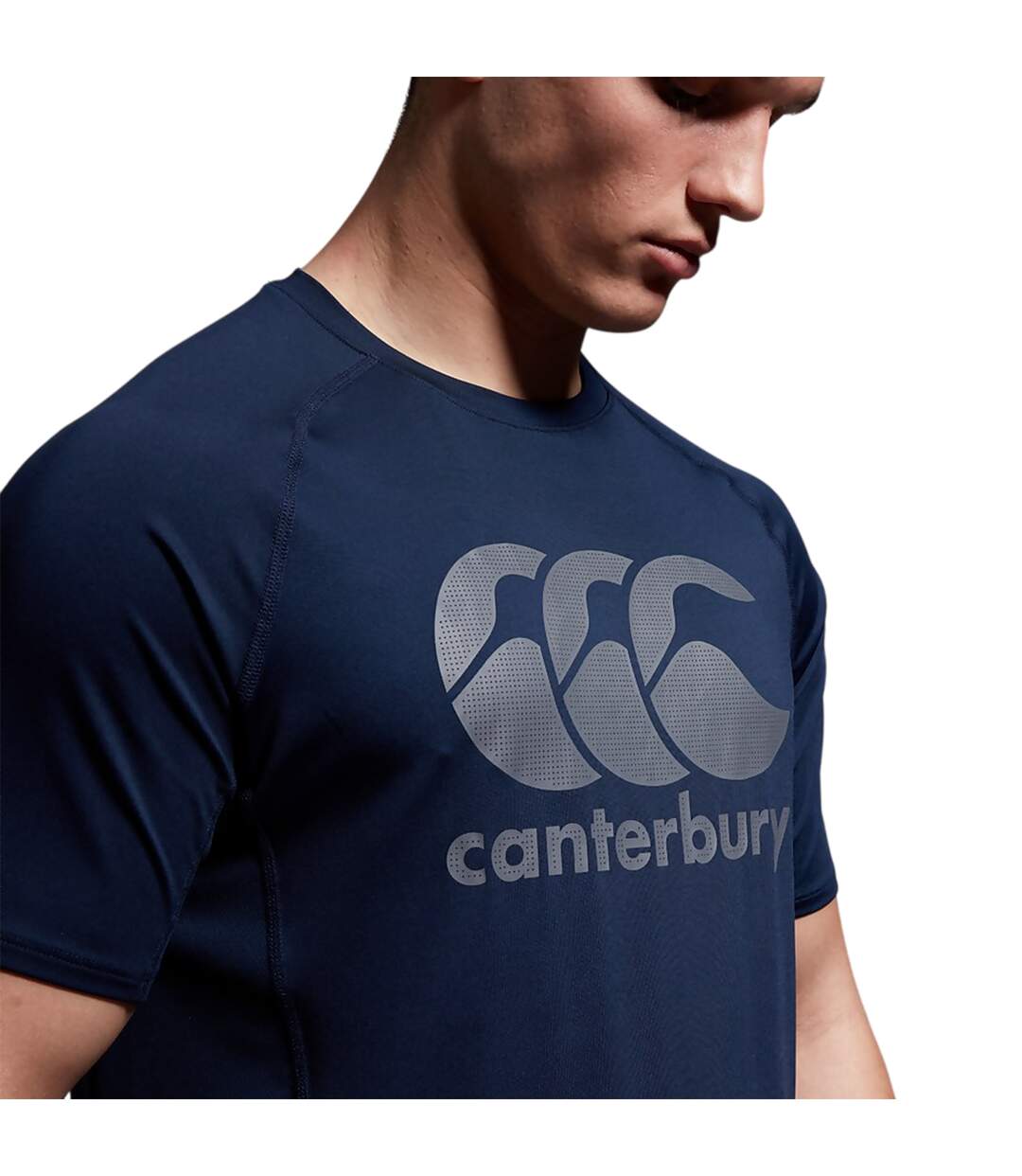 Mens Big Logo Super Light T-shirt Navy Canterbury-4