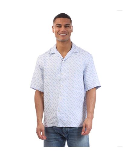Chemise Manches Courtes C-lars-252 Homme Bleu Boss