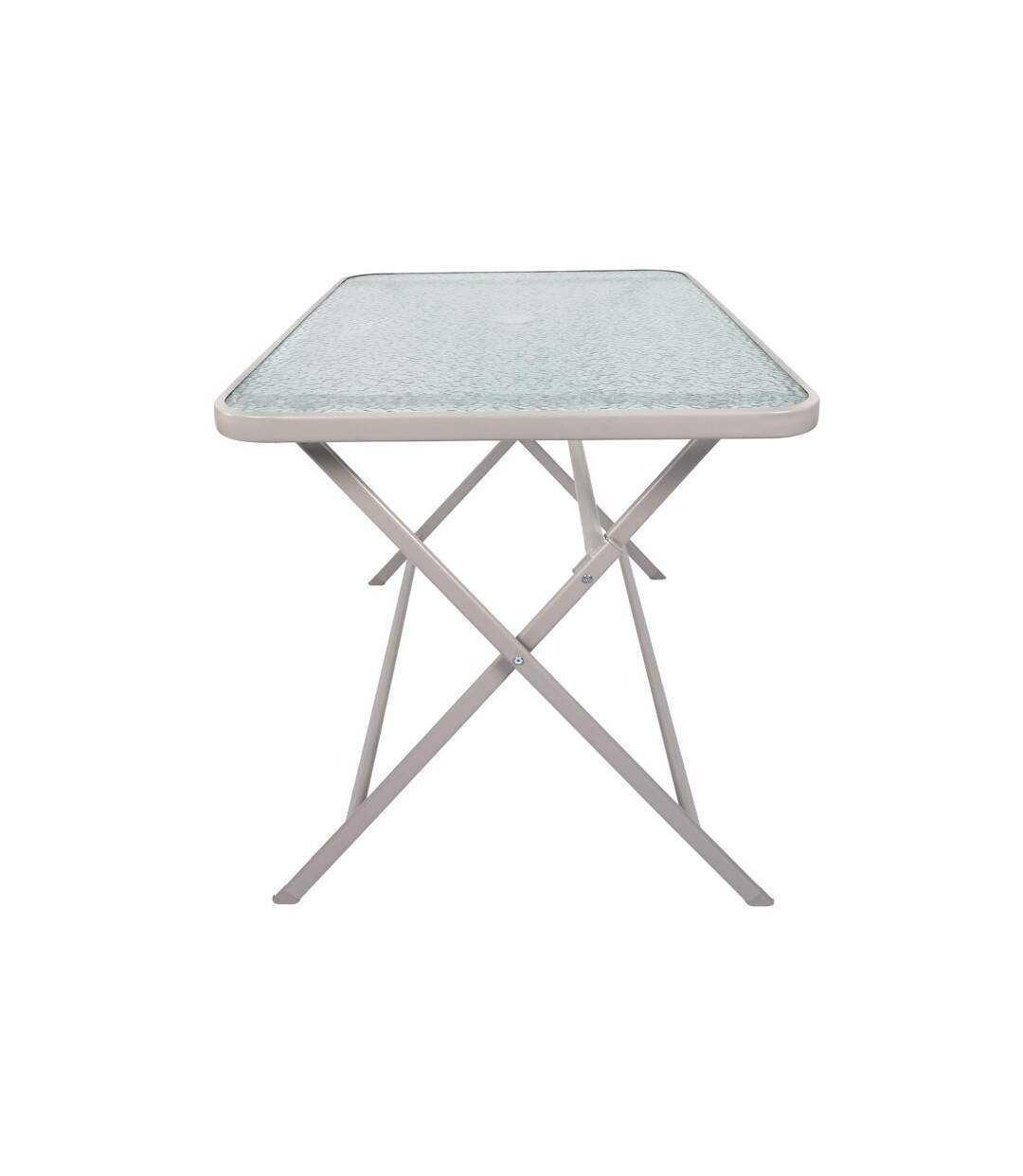 Table de Jardin en Verre Formentera 110cm Beige-3