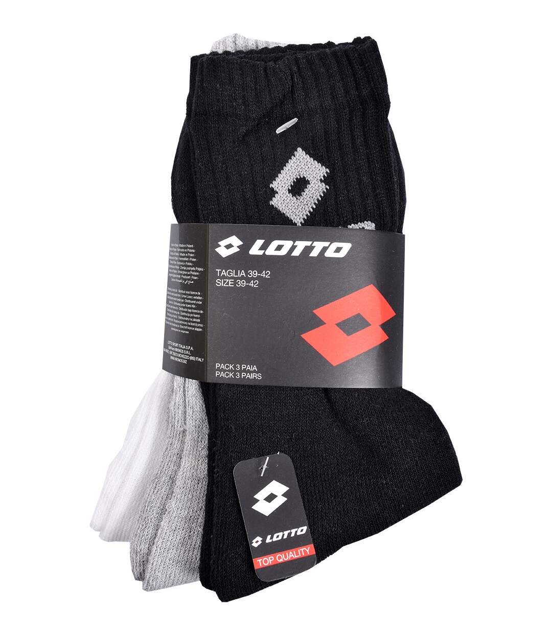 Chaussettes homme LOTTO TENNIS Pack de 12 Paires Tennis assorties-3