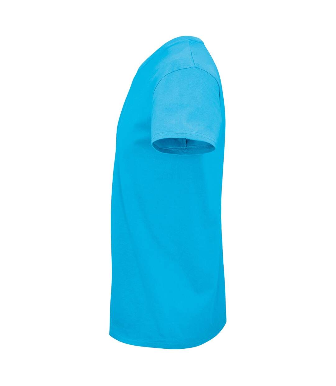 Mens crusader organic t-shirt aqua blue SOLS-3