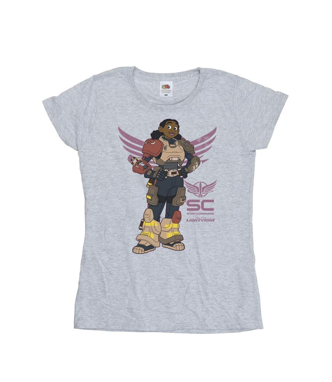 Disney T-Shirt coton Lightyear Izzy Star Command Femme/Ladies (Gris sportif) - UTBI29183-1
