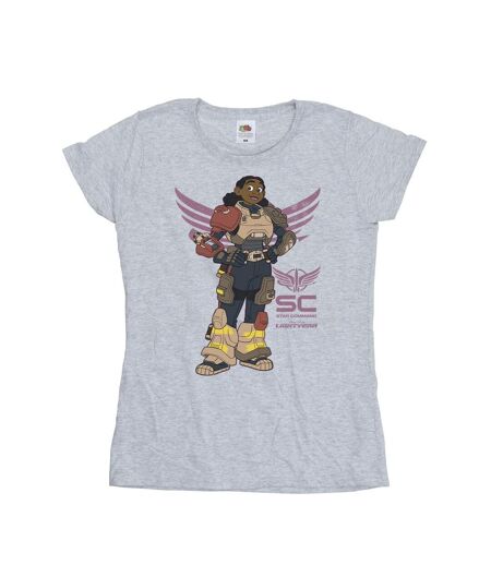 Disney T-Shirt coton Lightyear Izzy Star Command Femme/Ladies (Gris sportif) - UTBI29183