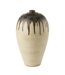 Vase Design en Céramique Peinture 56cm Beige-1