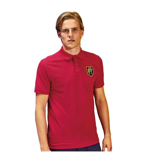 Asquith & Fox Mens Plain Short Sleeve Polo Shirt (Red) - UTRW3471