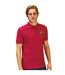 Asquith & Fox Mens Plain Short Sleeve Polo Shirt (Red)