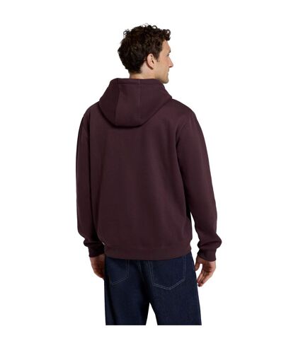 Mens nick organic heavyweight hoodie burgundy Animal