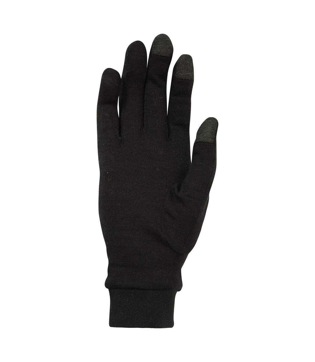 Mens merino wool base layer gloves black Mountain Warehouse-3