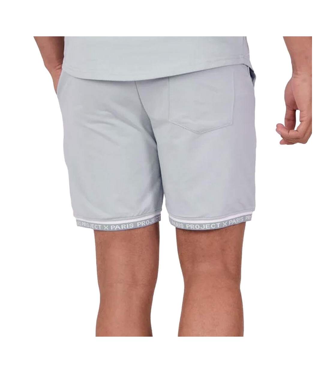 Short gris clair/blanc homme project x paris ww-2