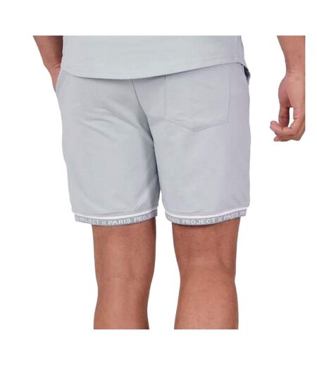 Short gris clair/blanc homme project x paris ww