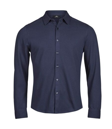 Chemise Manches Longues Luxury Homme Bleu Marine Tee Jays