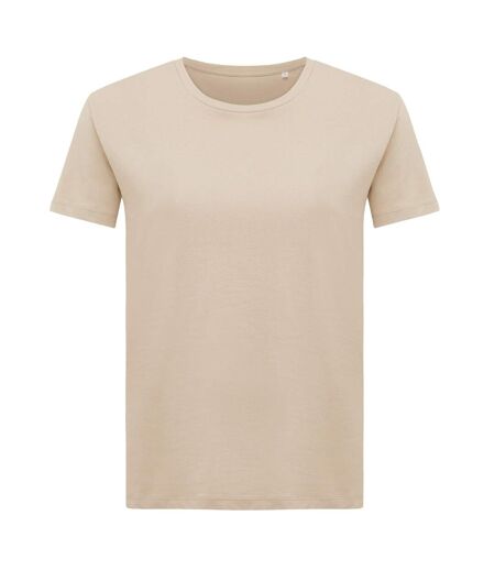 Womens/ladies yala recycled cotton lightweight t-shirt desert Iqoniq