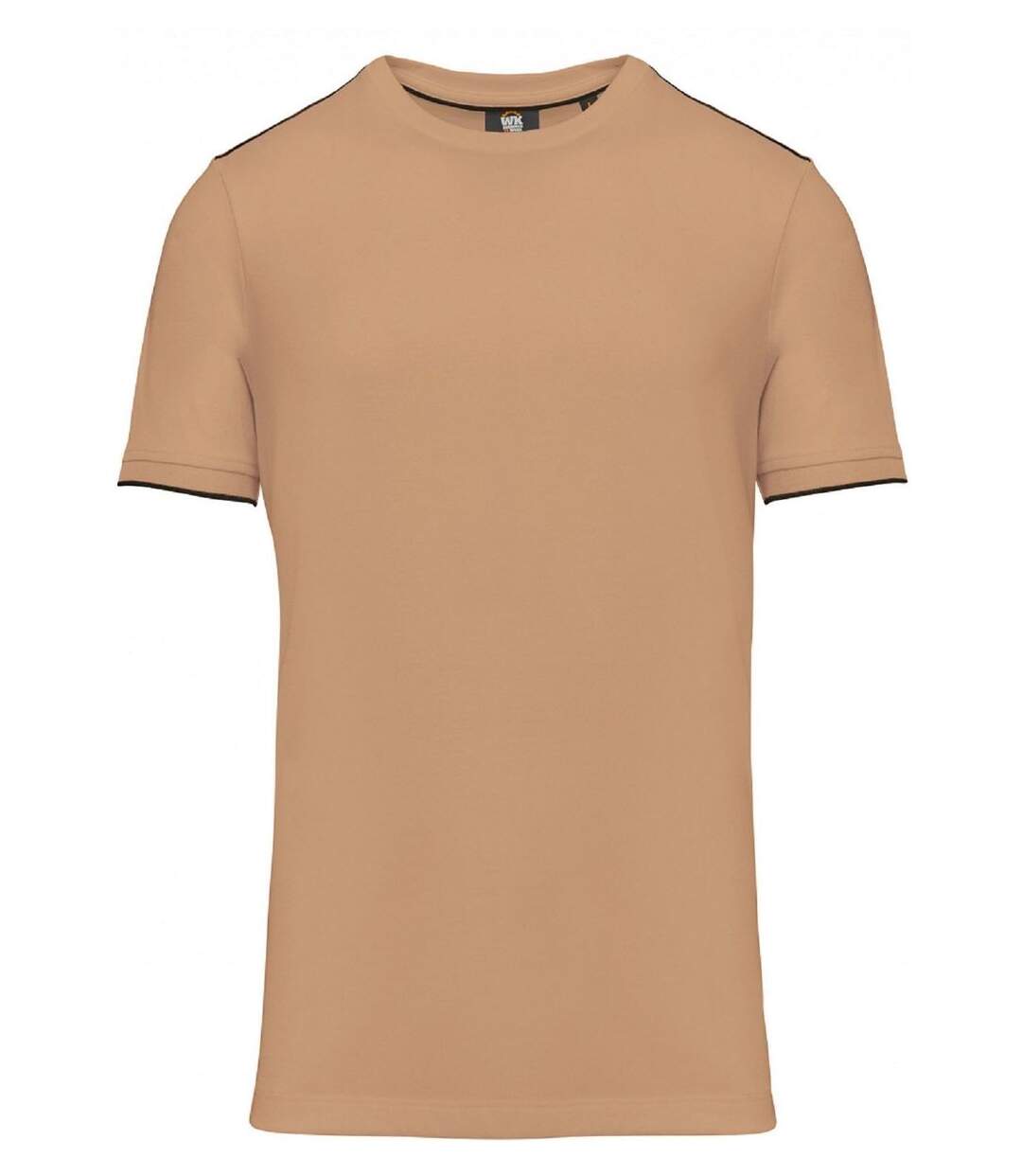 T-shirt professionnel DayToDay pour homme - WK3020 - beige camel et noir
