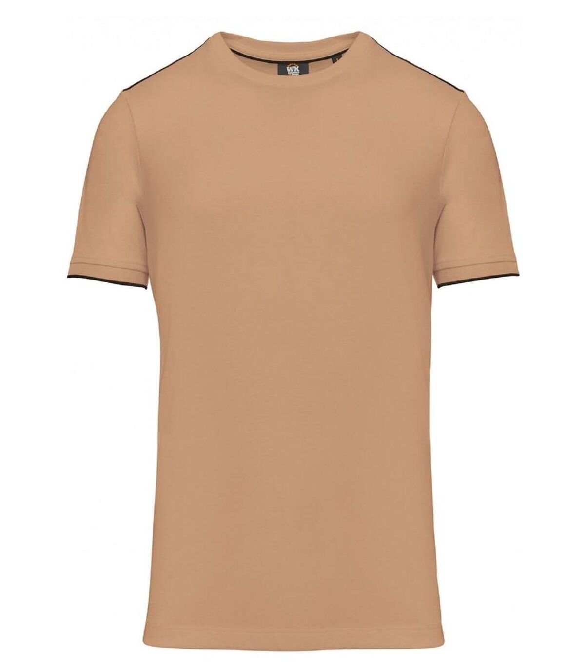 T-shirt professionnel DayToDay pour homme - WK3020 - beige camel et noir