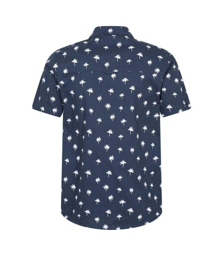 Chemise Manches Courtes Motif/style Imprimé Preston Homme Bleu Mountain Warehouse